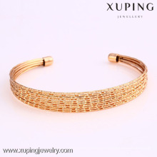 50892 xuping 18k Gold Bangle Ювелирные изделия из Саудовской Аравии, золотые браслеты Последние разработки в Walmart